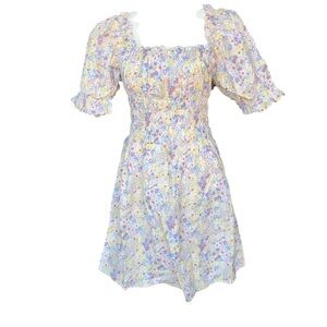 LEVI Off Shoulder Dress, Floral, Large